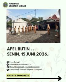 APEL RUTIN SENIN PAGI KALURAHAN SEMUGIH (15-06-2026)